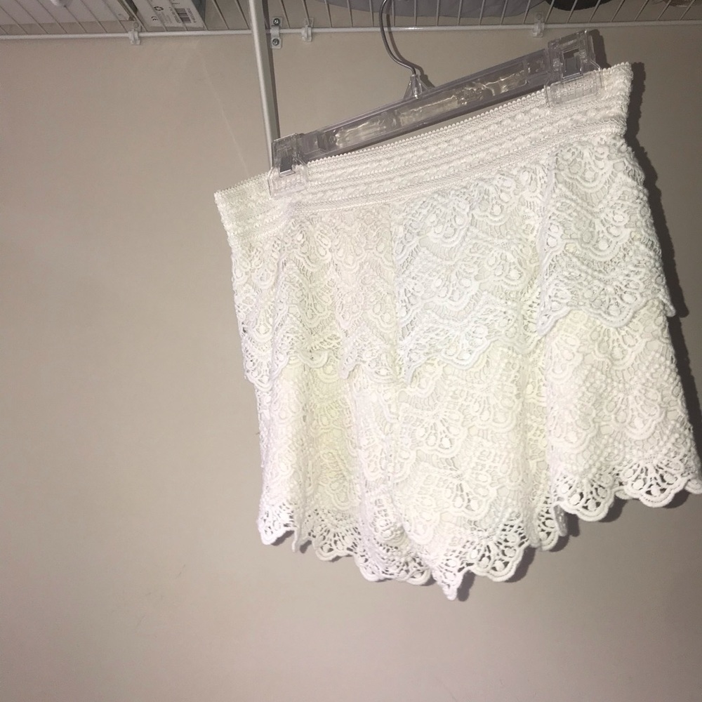 white lace shorts girls justice